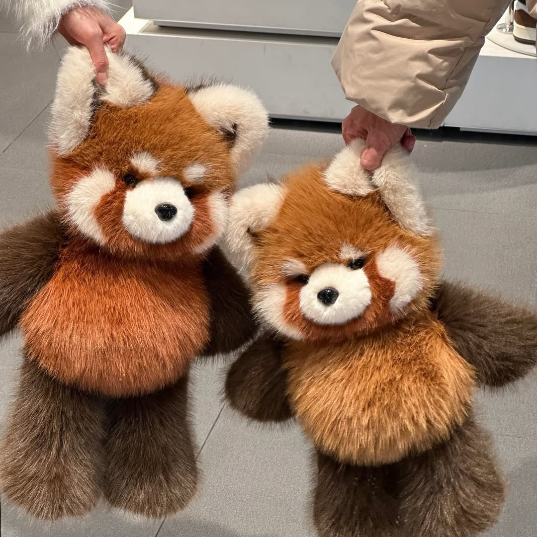 Red Panda Fox Plush Toy Running – TrottiMimi® – Trottimimi